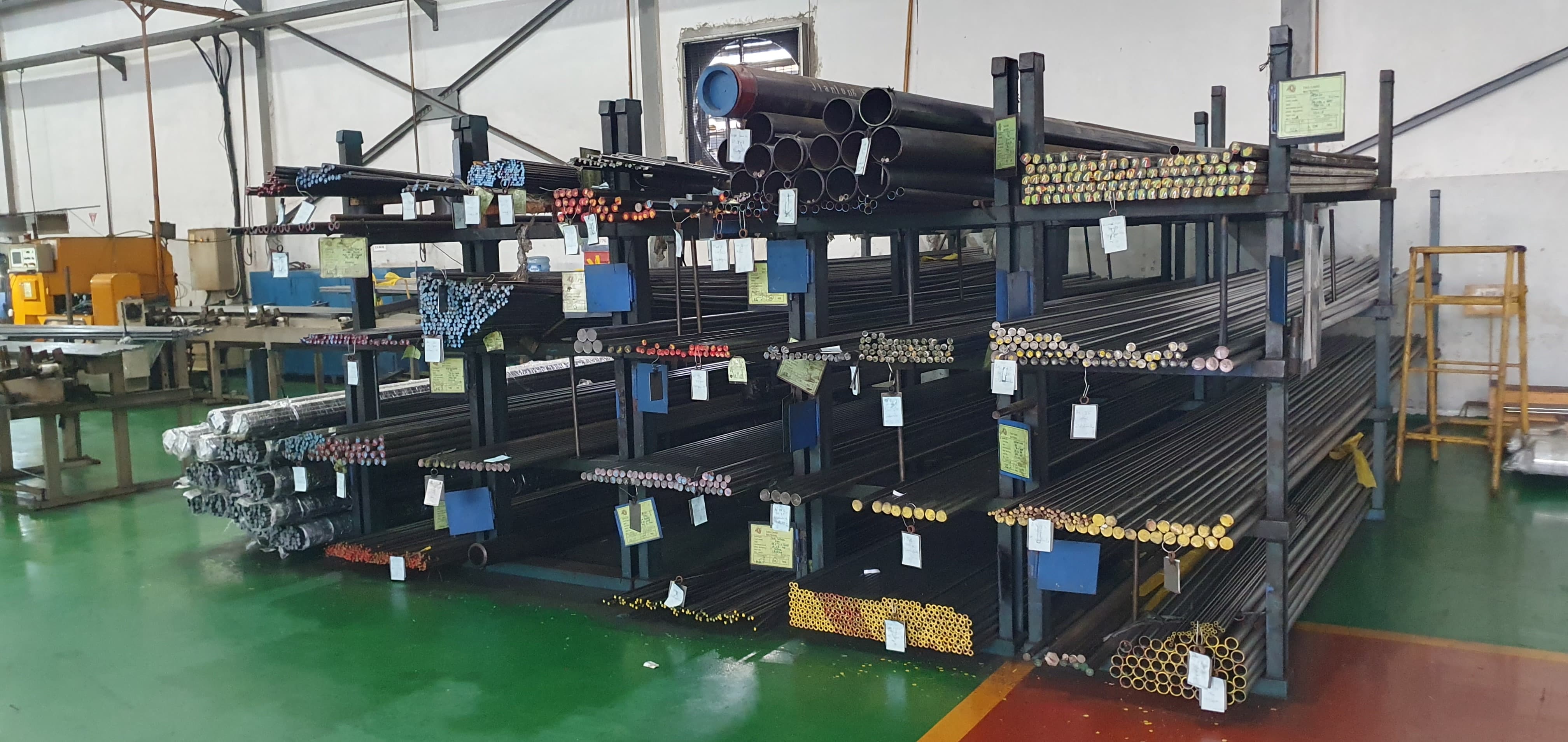 stored resourses/material area (area sumber daya/ bahan yang disimpan)
